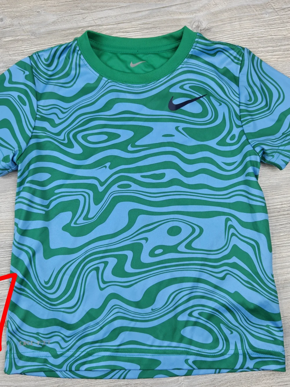 Nike Boys' Athletic Bundle - Blue/Green Dri-FIT T Shirt (7) & Fleece Shorts (XS)